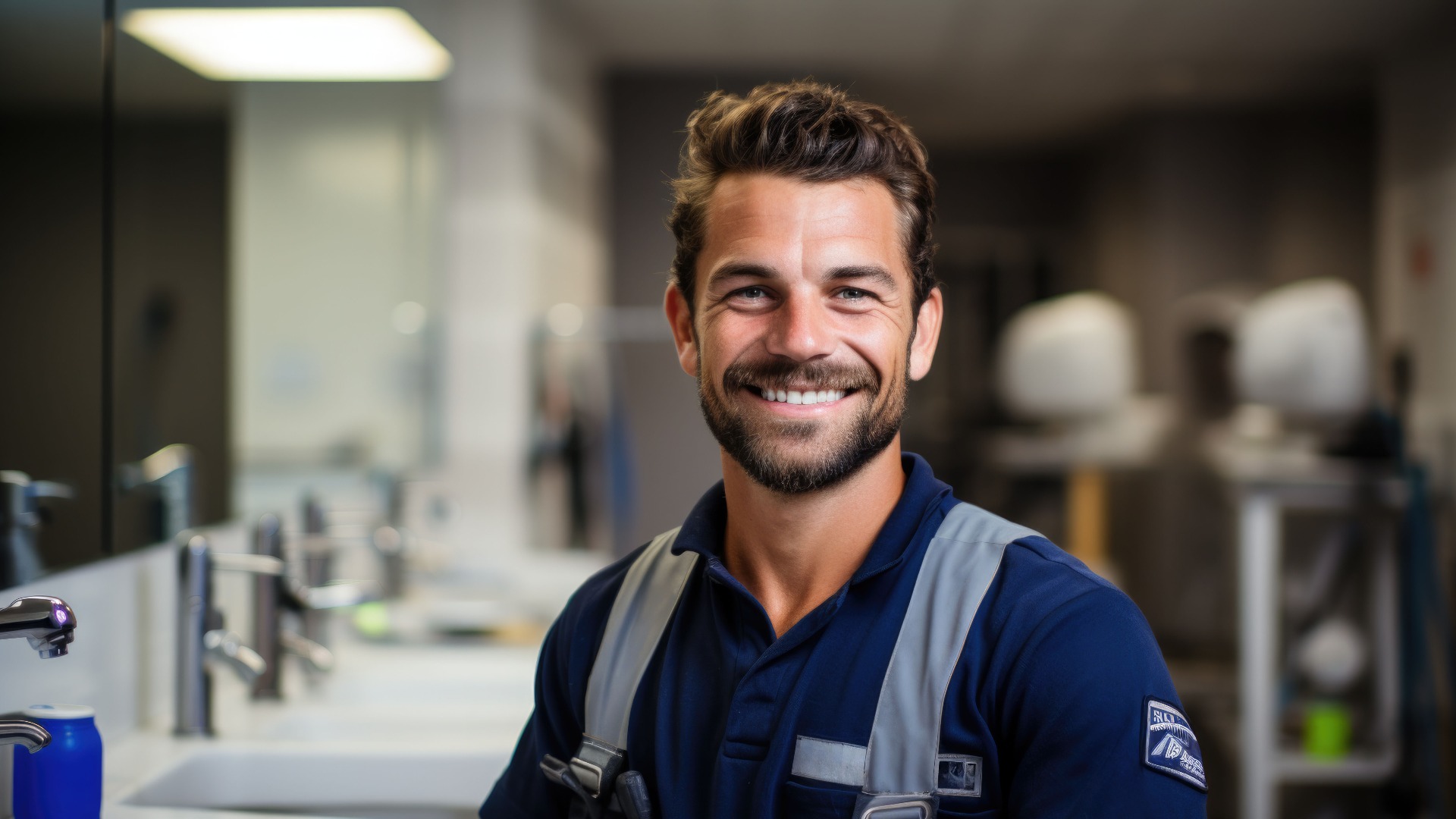 Fachwissen im Handwerk: Ein Porträt eines versierten Klempners, der sein jahrelanges Know-how unter Beweis stellt.